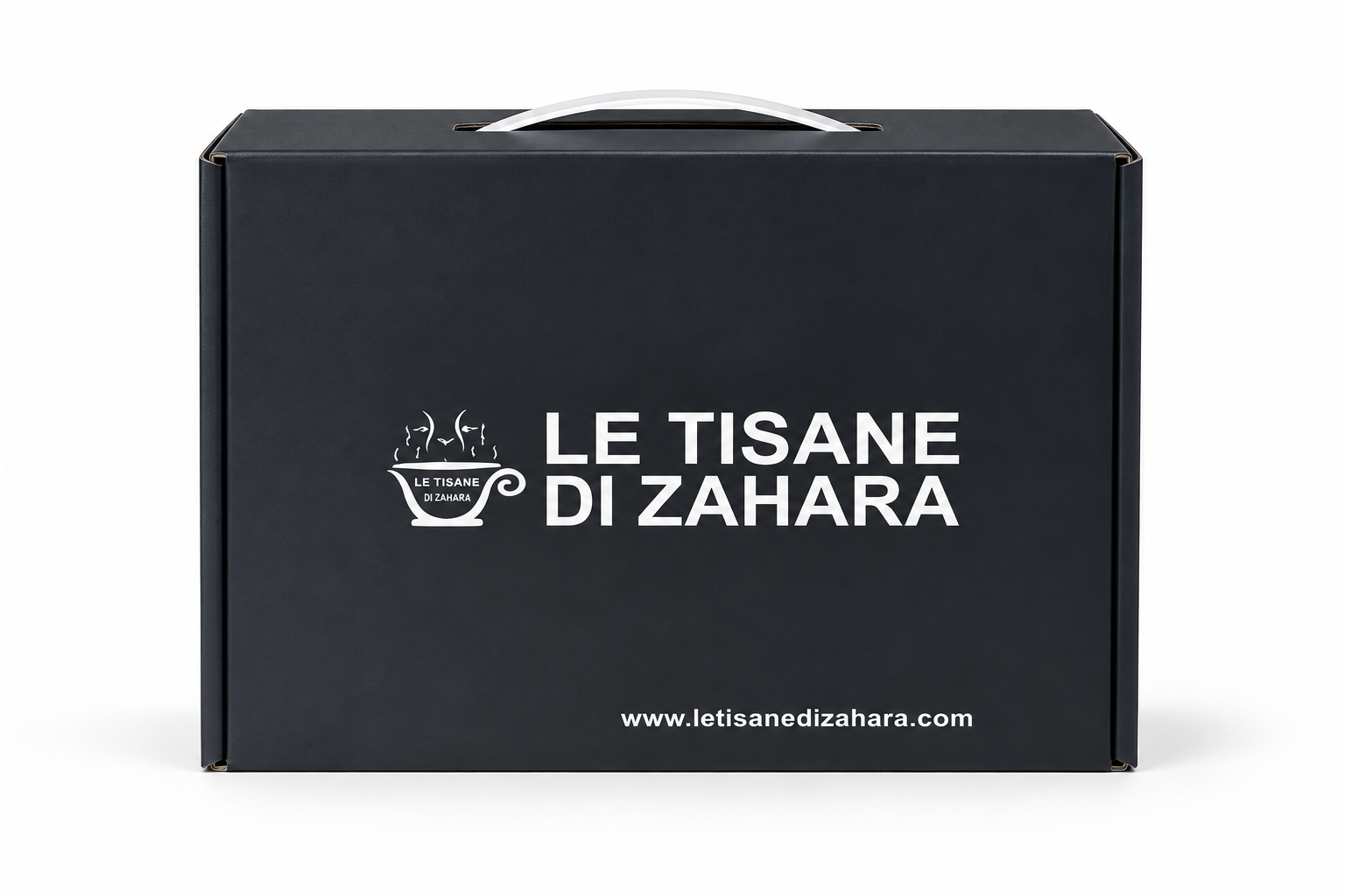 Caja Le Tisane di Zahara con asa, sin indicación del contenido